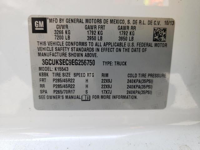 Photo 10 from auction – 2014 CHEVROLET SILVERADO with VIN 3GCUKSEC9EG256750