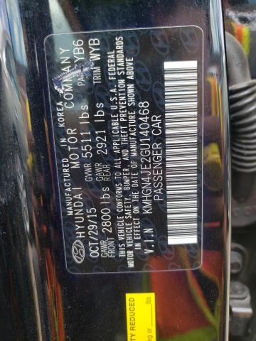 Photo 10 from auction – 2016 HYUNDAI GENESIS 3. with VIN KMHGN4JE2GU140468