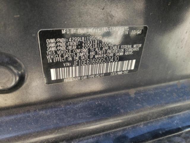 Photo 10 from auction – 2009 SUBARU IMPREZA 2. with VIN JF1GE61699G510430