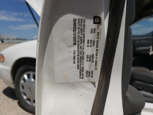 Photo 10 from auction – 2003 BUICK CENTURY CU with VIN 2G4WS52J131220128