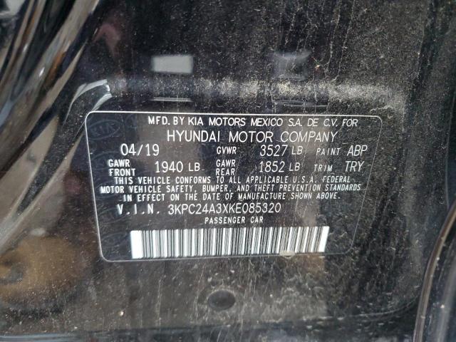 Photo 10 from auction – 2019 HYUNDAI ACCENT SE with VIN 3KPC24A3XKE085320