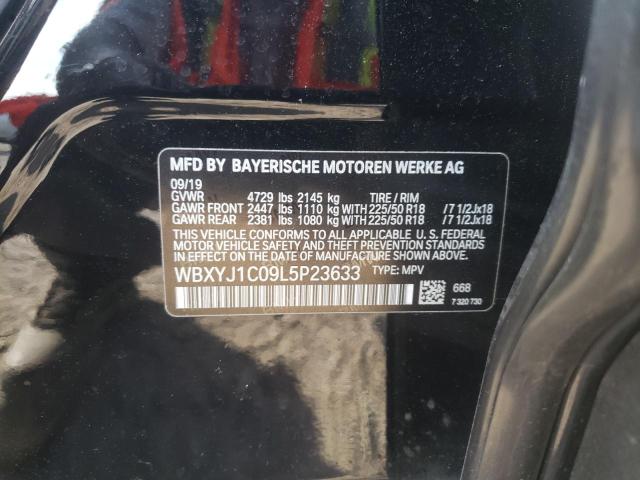 Photo 10 from auction – 2020 BMW X2 SDRIVE2 with VIN WBXYJ1C09L5P23633