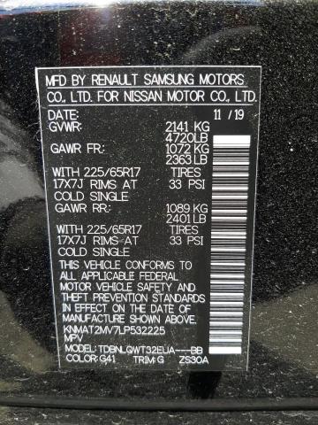 Photo 10 from auction – 2020 NISSAN ROGUE S with VIN KNMAT2MV7LP532225