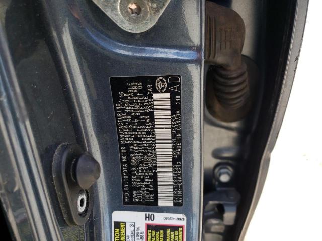 Photo 10 from auction – 2016 TOYOTA COROLLA L with VIN 2T1BURHE5GC602975