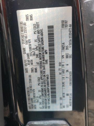 Photo 10 from auction – 2015 FORD ESCAPE TIT with VIN 1FMCU9J90FUB97963