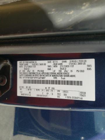 Photo 10 from auction – 2015 FORD F150 SUPER with VIN 1FTFW1EF1FFC27487