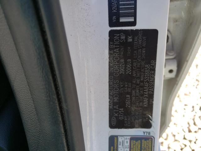 Photo 10 from auction – 2015 KIA FORTE EX with VIN KNAFX4A84F5318858
