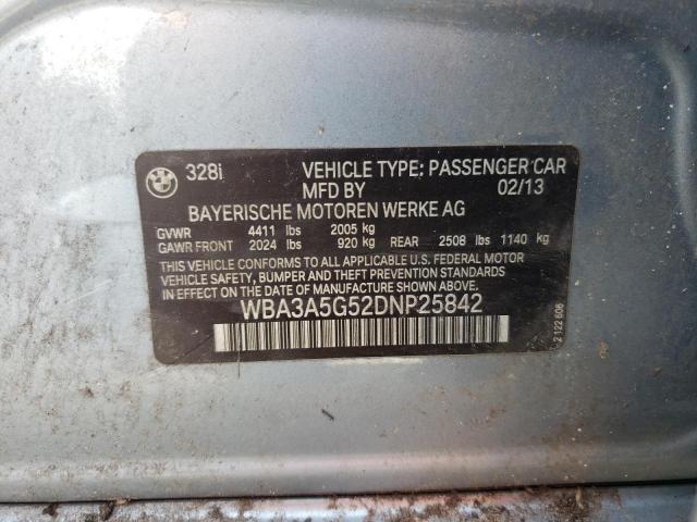 Photo 10 from auction – 2013 BMW 328 I with VIN WBA3A5G52DNP25842