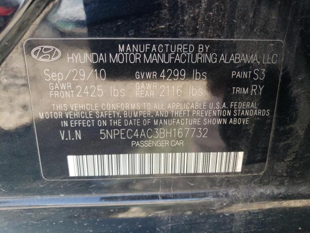 Photo 10 from auction – 2011 HYUNDAI SONATA SE with VIN 5NPEC4AC3BH167732