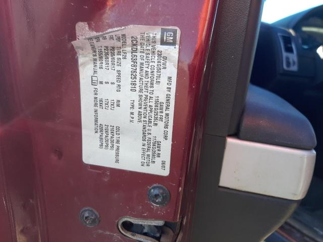 Photo 10 from auction – 2007 PONTIAC TORRENT with VIN 2CKDL63F876251810