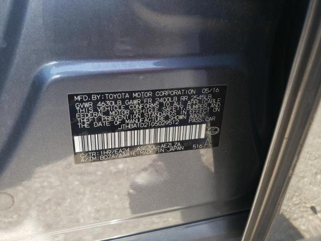 Photo 10 from auction – 2016 LEXUS IS 200T with VIN JTHBA1D21G5029512