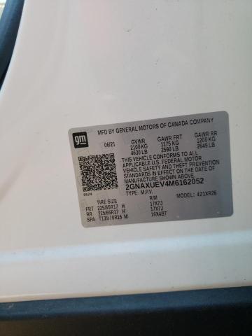 Photo 10 from auction – 2021 CHEVROLET EQUINOX LT with VIN 2GNAXUEV4M6162052