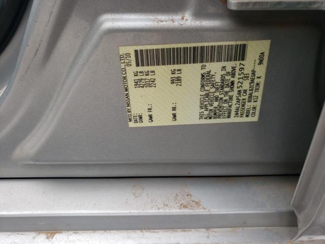 Photo 10 from auction – 2010 NISSAN ALTIMA BAS with VIN 1N4AL2AP5AN521597