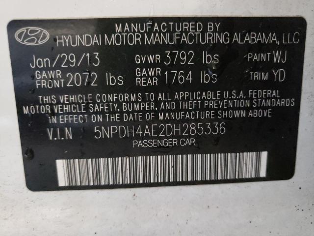 Photo 10 from auction – 2013 HYUNDAI ELANTRA GL with VIN 5NPDH4AE2DH285336