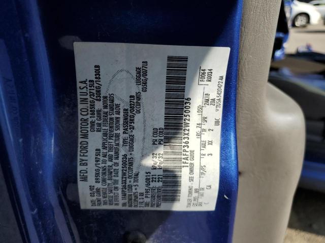 Photo 10 from auction – 2002 FORD FOCUS SE with VIN 1FAFP363X2W250036