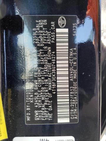Foto 10 de la subasta – 2011 TOYOTA CAMRY BASE con VIN 4T1BF3EK3BU746274