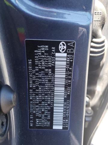 Photo 10 from auction – 2016 TOYOTA COROLLA L with VIN 5YFBURHE5GP539957