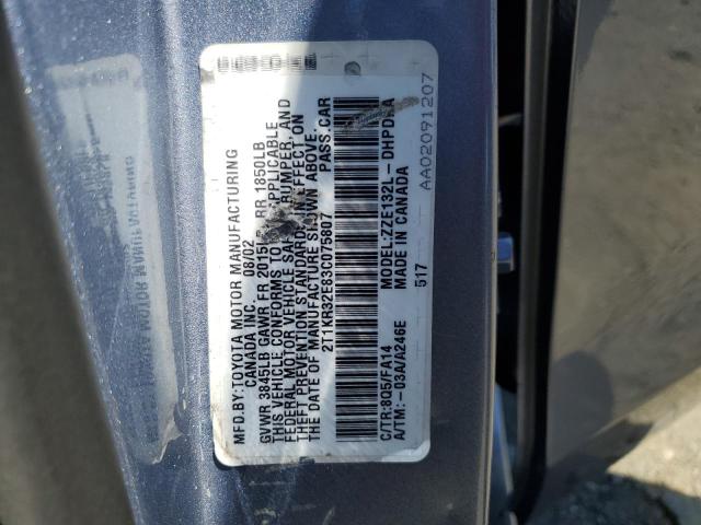 Photo 10 from auction – 2003 TOYOTA COROLLA MA with VIN 2T1KR32E83C075807