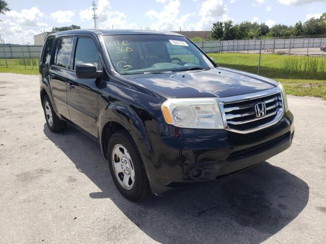 HONDA PILOT LX 2013 with VIN 5FNYF3H24DB017237 - Photo from auction