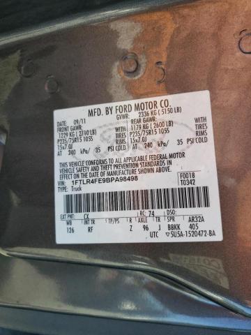 Photo 10 from auction – 2011 FORD RANGER SUP with VIN 1FTLR4FE9BPA98498