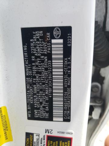 Photo 10 from auction – 2011 TOYOTA CAMRY BASE with VIN 4T1BF3EK2BU752339