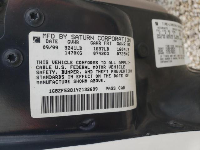Photo 10 from auction – 2000 SATURN SL with VIN 1G8ZF5281YZ132689