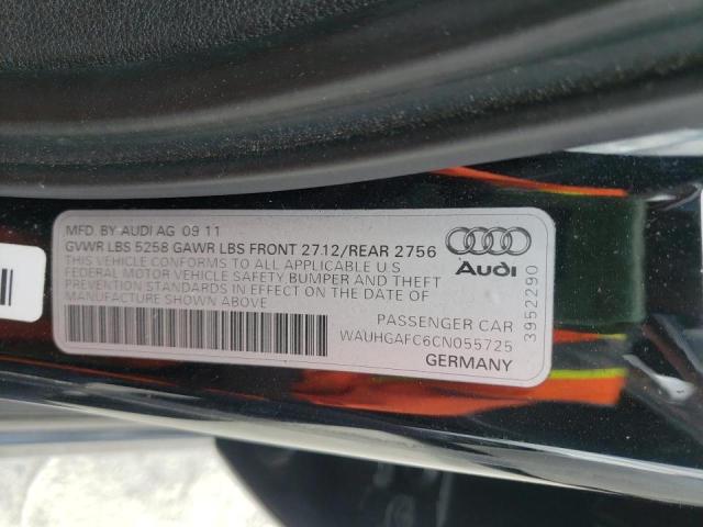Photo 10 from auction – 2012 AUDI A6 PRESTIG with VIN WAUHGAFC6CN055725