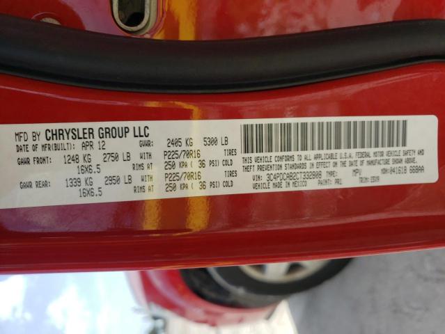 Photo 10 from auction – 2012 DODGE JOURNEY SE with VIN 3C4PDCAB2CT332808