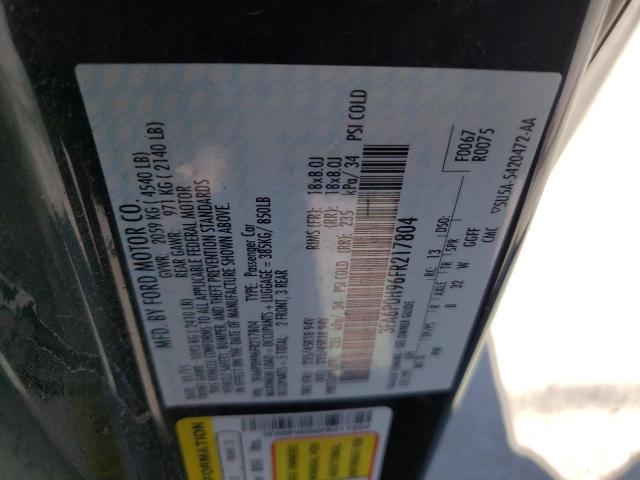 Photo 10 from auction – 2015 FORD FUSION SE with VIN 3FA6P0H96FR217804