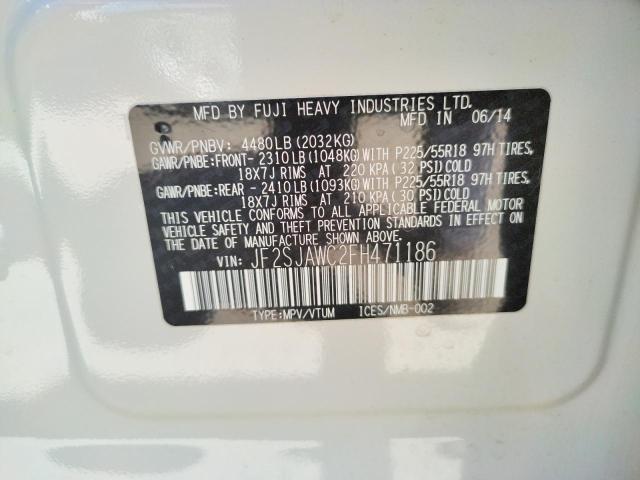Photo 10 from auction – 2015 SUBARU FORESTER 2 with VIN JF2SJAWC2FH471186