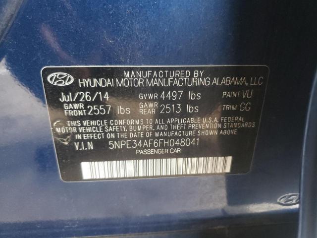 Photo 10 from auction – 2015 HYUNDAI SONATA SPO with VIN 5NPE34AF6FH048041