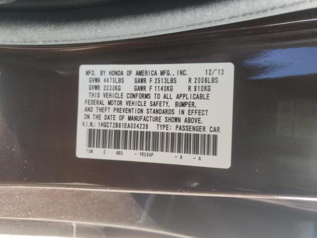 Photo 10 from auction – 2014 HONDA ACCORD EXL with VIN 1HGCT2B81EA004239