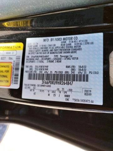 Photo 10 from auction – 2017 FORD FUSION TIT with VIN 3FA6P0RU9HR264847