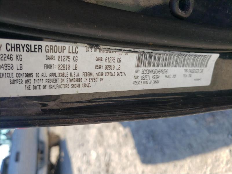 Photo 10 from auction – 2013 DODGE CHALLENGER with VIN 2C3CDYAG6DH649206