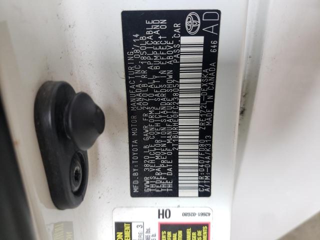 Photo 10 from auction – 2015 TOYOTA COROLLA L with VIN 2T1BURHE0FC238057