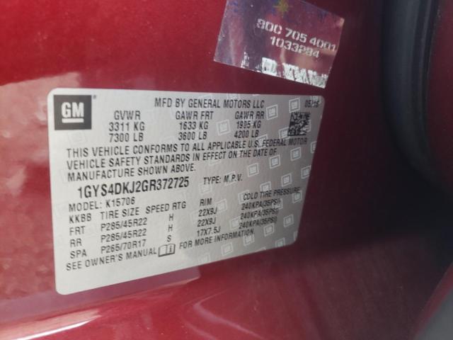 Photo 10 from auction – 2016 CADILLAC ESCALADE P with VIN 1GYS4DKJ2GR372725