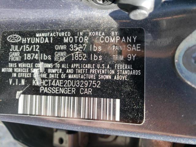 Photo 10 from auction – 2013 HYUNDAI ACCENT GLS with VIN KMHCT4AE2DU329752