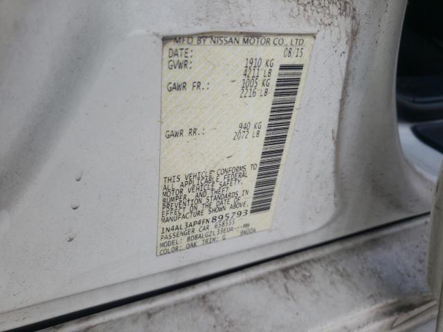 Photo 10 from auction – 2015 NISSAN ALTIMA 2.5 with VIN 1N4AL3AP4FN895793
