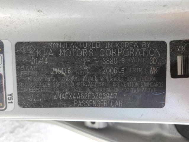 Photo 10 from auction – 2014 KIA FORTE LX with VIN KNAFX4A62E5203947