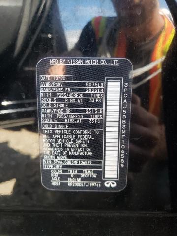 Photo 10 from auction – 2021 INFINITI QX50 LUXE with VIN 3PCAJ5BB3MF106589