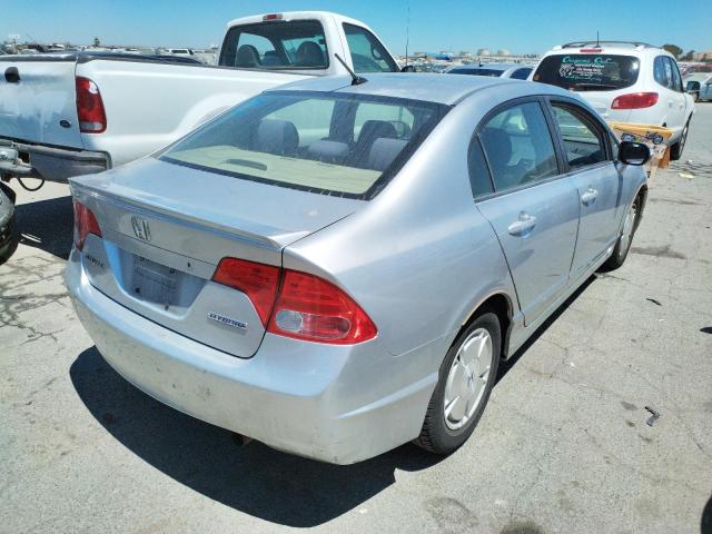 Photo 4 from auction – 2007 HONDA CIVIC HYBR with VIN JHMFA36247S025272