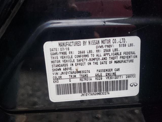 Photo 10 from auction – 2017 INFINITI Q50 PREMIU with VIN JN1EV7AR4HM830274