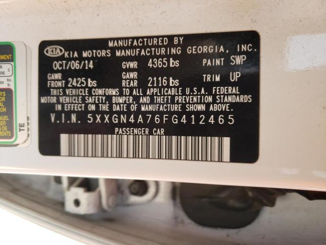 Photo 10 from auction – 2015 KIA OPTIMA EX with VIN 5XXGN4A76FG412465