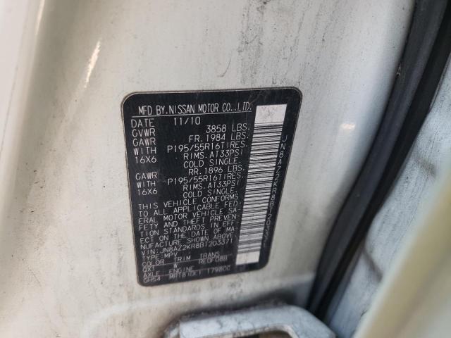 Photo 10 from auction – 2011 NISSAN CUBE BASE with VIN JN8AZ2KR8BT203371