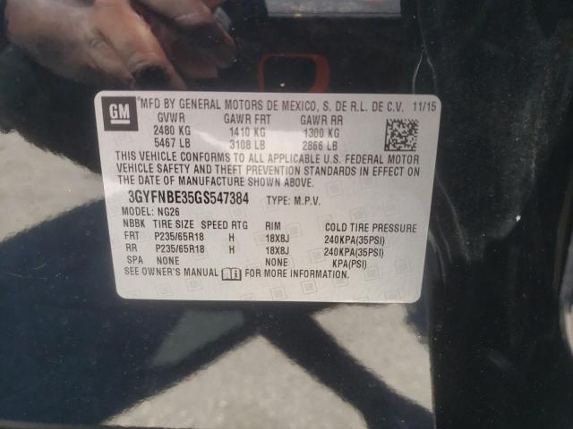 Photo 10 from auction – 2016 CADILLAC SRX LUXURY with VIN 3GYFNBE35GS547384