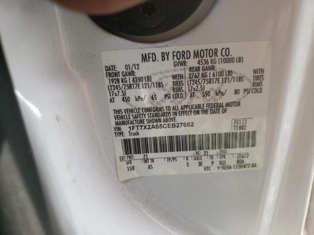 Photo 10 from auction – 2012 FORD F250 SUPER with VIN 1FT7X2A65CEB27682