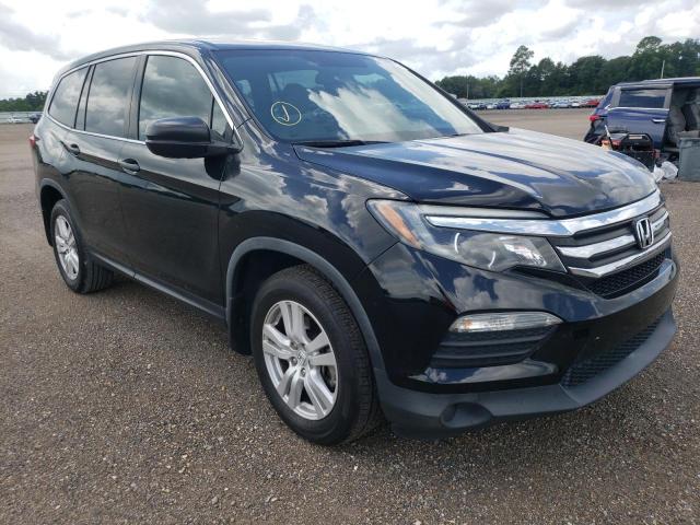 HONDA PILOT LX 2018 with VIN 5FNYF5H16JB008697 - Photo from auction