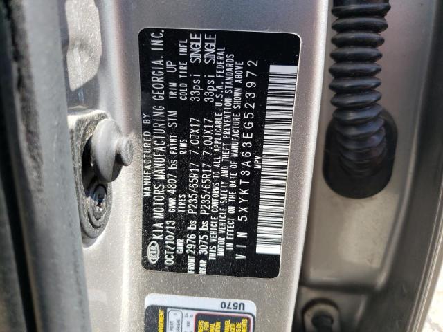 Photo 10 from auction – 2014 KIA SORENTO LX with VIN 5XYKT3A63EG523972