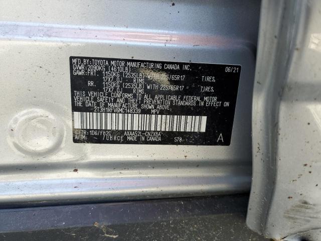 Photo 10 from auction – 2021 TOYOTA RAV4 LE with VIN 2T3H1RFV6MC148339