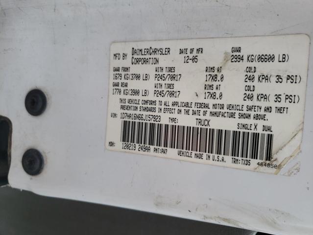 Photo 10 from auction – 2006 DODGE RAM 1500 S with VIN 1D7HA16N66J157923